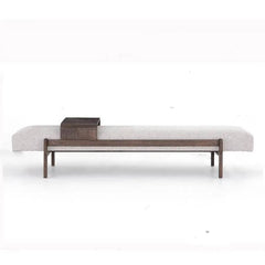 Elegant modern accent bench with cushions