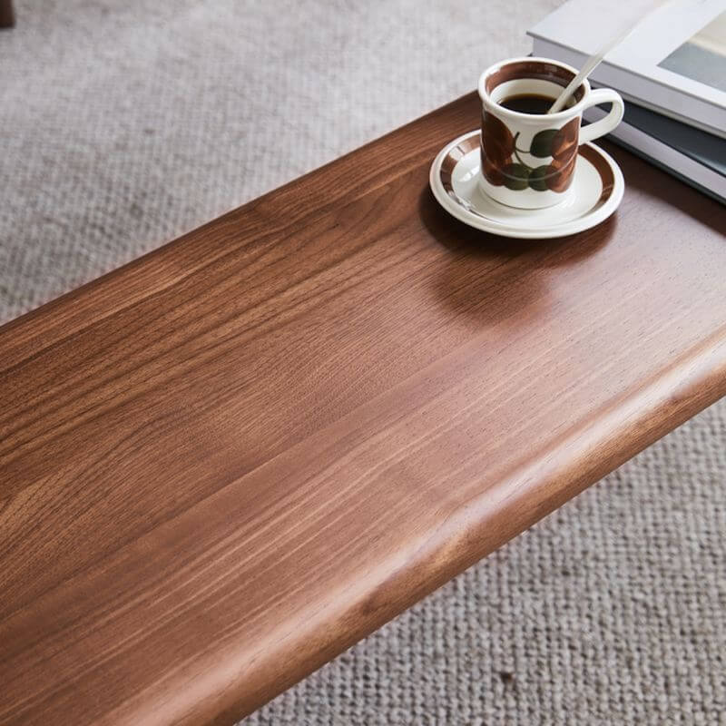 Solid color dining bench in modern decor