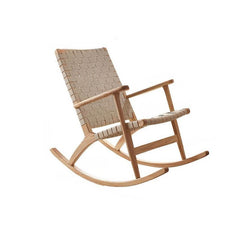 Contemporary Beige Rocking Chair