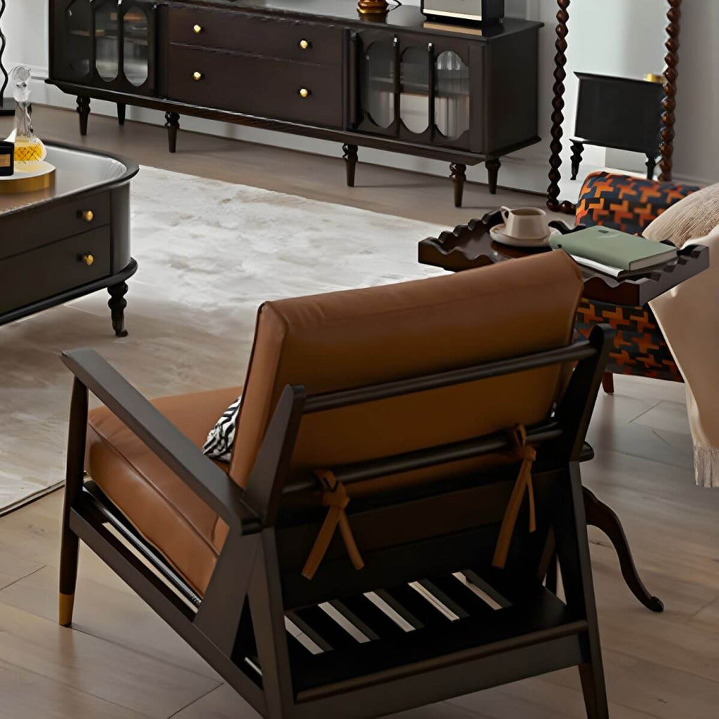 Cozy living room setup with coffee recliner