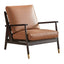 Wooden frame coffee recliner