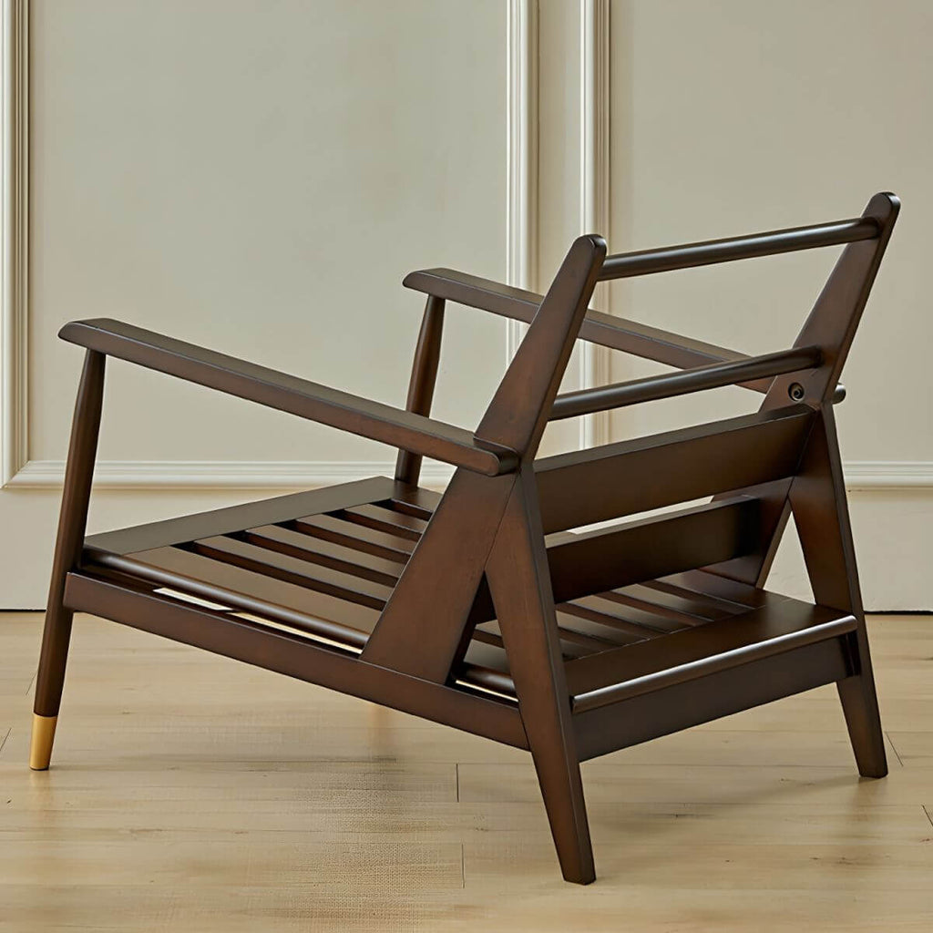 Stylish modern recliner with solid color