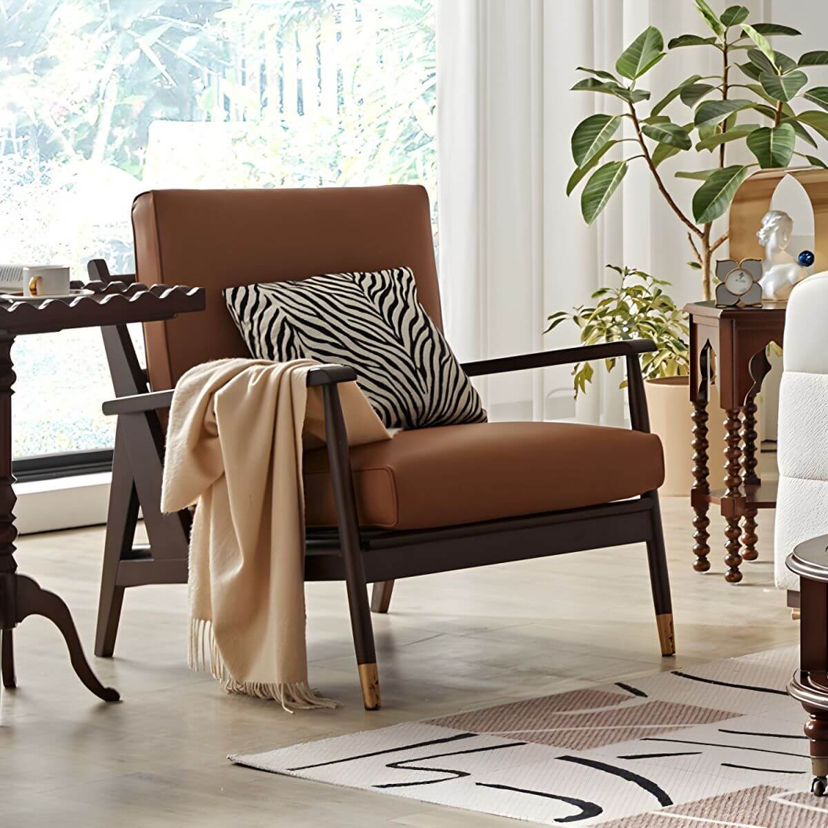 Designer coffee recliner enhancing home ambiance