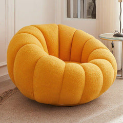 Green oversized bean bag chair with ottoman