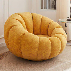 Green oversized bean bag chair with ottoman