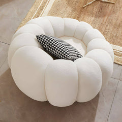 Comfortable yellow bean bag set for relaxation