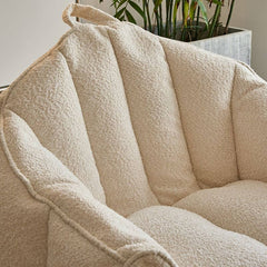 Elegant solid color bean bag chair