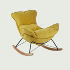 Yellow Comfortable Rocking Chair for Home Decor
