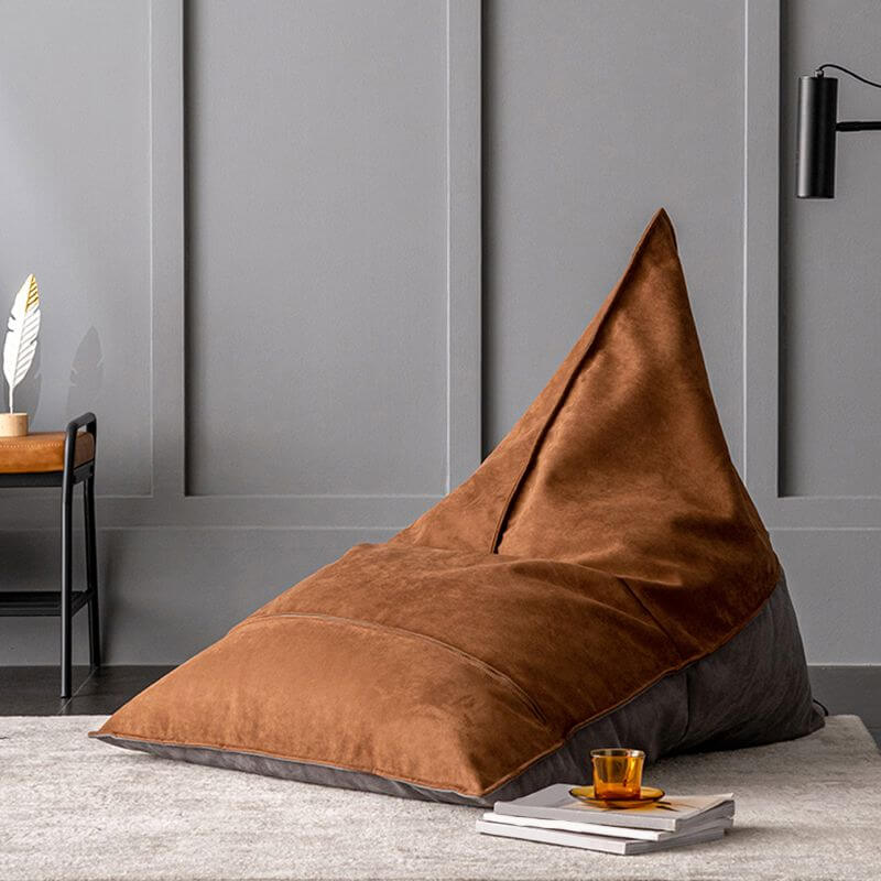 Oversized Brown/Black Bean Bag Chair