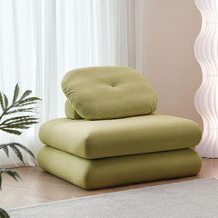 Comfy pre-filled sponge bean bag lounger in white corduroy