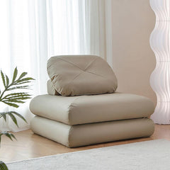 Comfy pre-filled sponge bean bag lounger in white corduroy