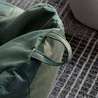 Durable faux leather upholstery close-up