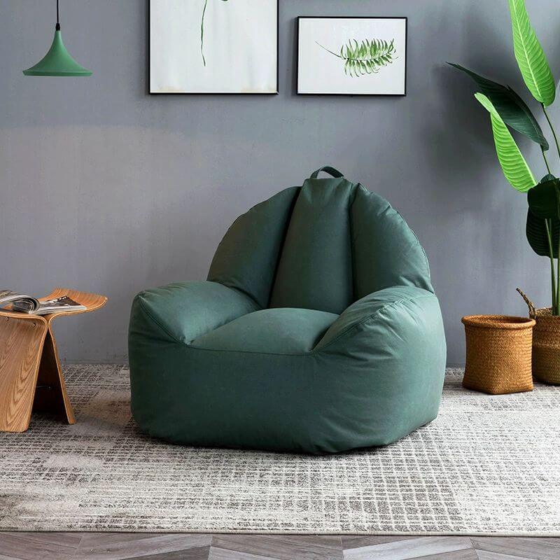 Stylish faux leather bean bag for living room