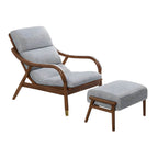 Gray Compact Modern Recliner