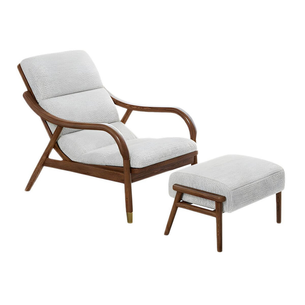 Stylish Modern Recliner with Wooden Frame