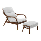 Stylish Modern Recliner with Wooden Frame