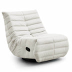 Compact Modern Swivel Rocker Recliner in Yellow