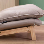 Upholstered Recliner with Wooden Frame