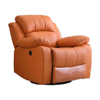 Gray Microfiber Leather Compact Wood Recliner