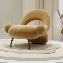 Contemporary Accent Chair in Beige