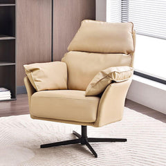 Swivel arm chair in cozy setting