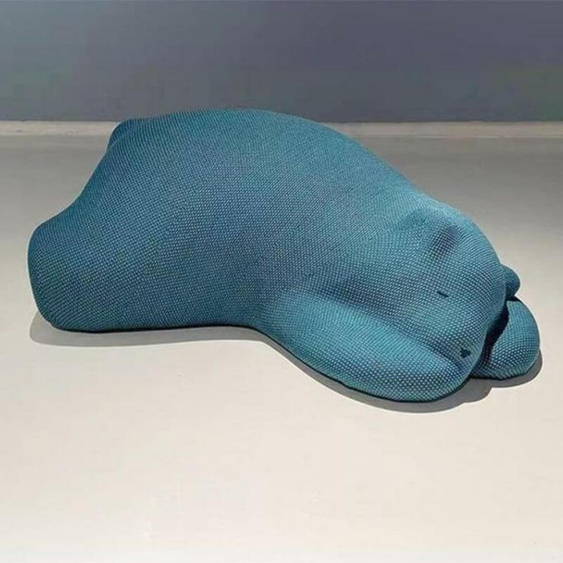 Ottoman Ours Contemporain avec Rembourrage Uni, 34" X 23.5" X 14" Image secondaire du produit