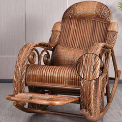 Comfortable cane armchair perfect for reading