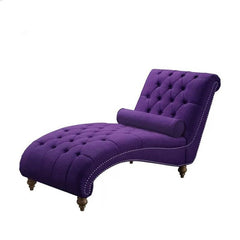 Contemporary bowed chaise lounge chair