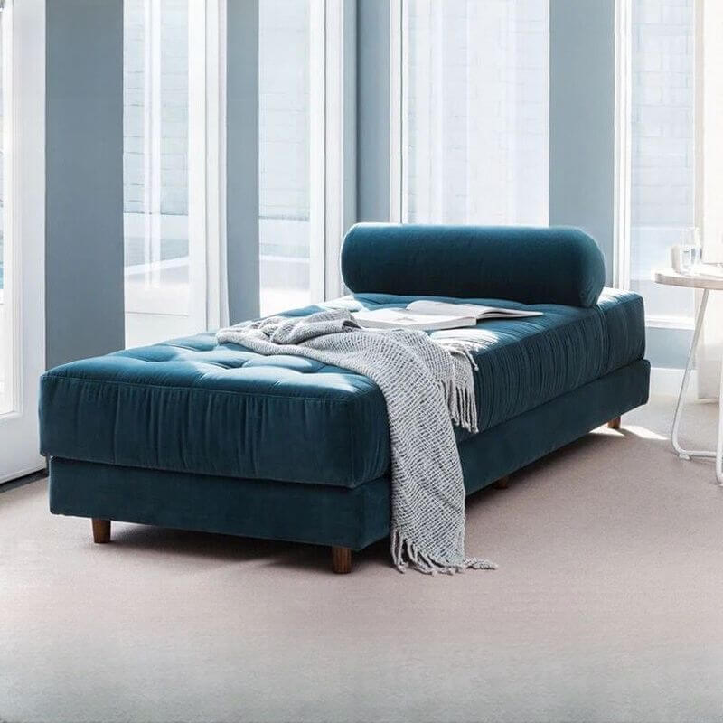 contemporary reclining chaise accent chair メイン画像