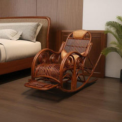 Fashionable indoor armchair with track arms