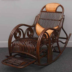 Durable wicker rocking chair