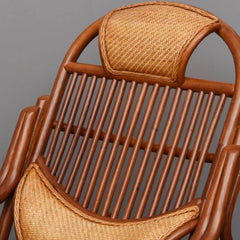 Indoor wicker and rattan rocking chair