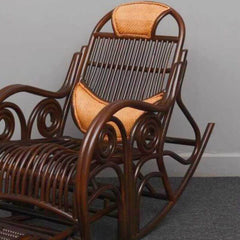 Stylish rosewood rocking armchair