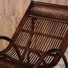 Wicker and rattan rocking chair design