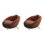 Papasan Chair solid wood frame detail