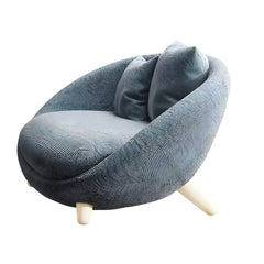 Contemporary Cotton Blend Papasan Chair front view