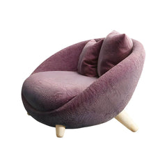 Contemporary Cotton Blend Papasan Chair front view