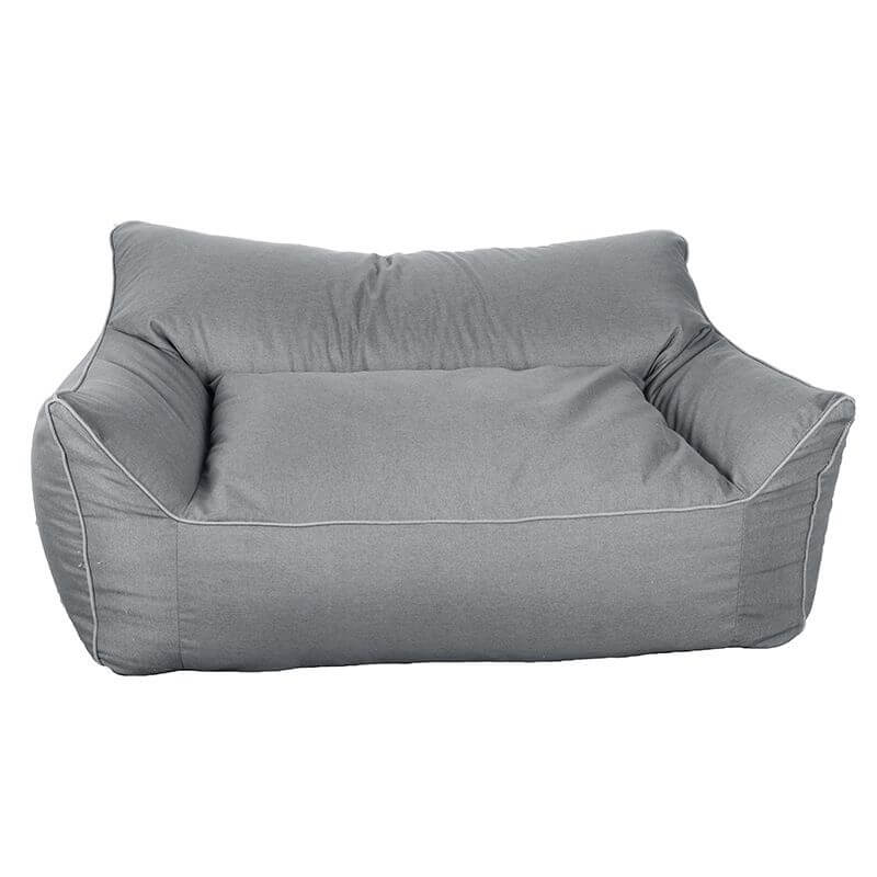 Sky blue cushioned bag sofa