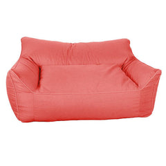 Green bean bag chair with storage space