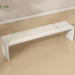 Black Scandinavian bench designed for comfort and style