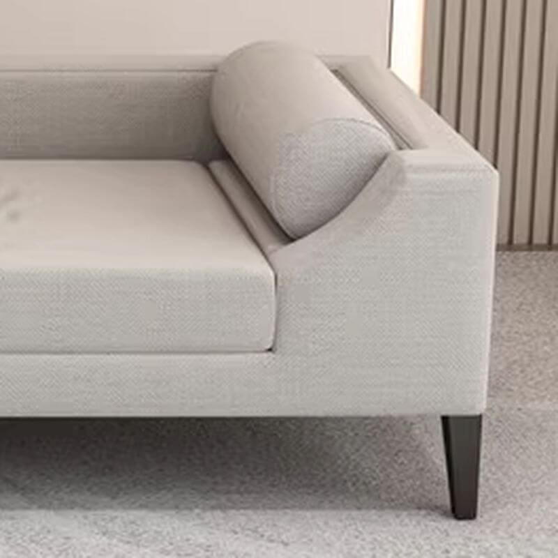 Banc d'accent rembourré contemporain en couleur unie gris colombe/bleu/vert, bras et dossier rembourrés inclus/non inclus Image secondaire du produit