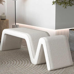 Accent stool enhancing contemporary decor