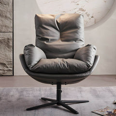 Small size recliner under 38 inches in black leather