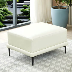 Durable Ottoman with Metal Legs