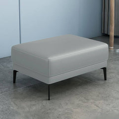 Water-resistant Leather Ottoman