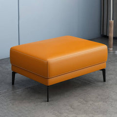 Versatile Leather Ottoman for Living Room