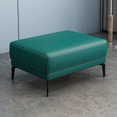 Stylish Grey Ottoman with Black Legs