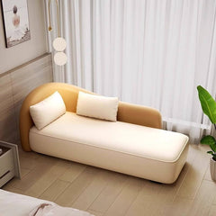 Stylish solid color chaise lounge for modern decor