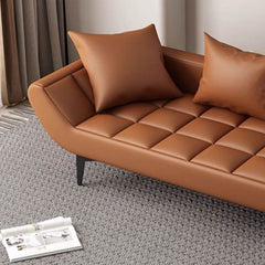 Chaise Lounge with modern design and flared arm