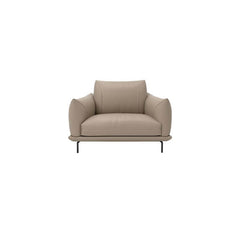 Plush sofa seat with soft cushions